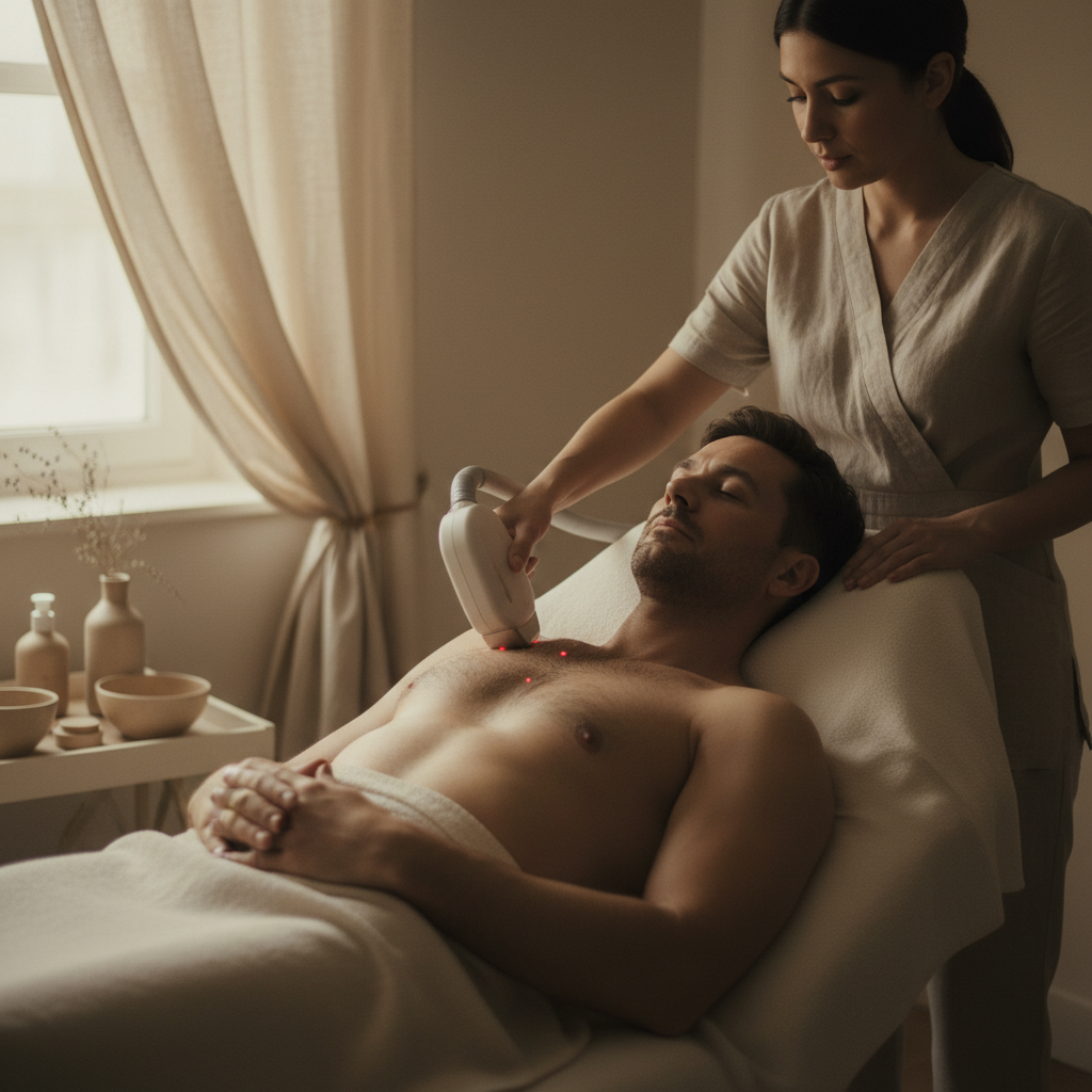 Depilação a laser para homens
